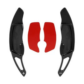 MACHSWON Car Pair Steering Wheel Shift Paddle Aluminum Alloy Shifter Extension Cover Black for Subaru BRZ Forester Impreza WRX Legacy Outback XV Crosstrek