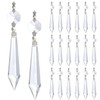 H&D HYALINE & DORA Crystal Icicle Prisms Clear Glass Bead