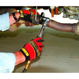 3 inch Extended Reach Air Cutoff Tool with 5 inch Extra Reach; Comes with one 3" aluminum oxide cutoff wheel, hex key and spindle wrench