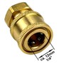 M&M Smartek Pressure Washer Quick Coupling Female 1/4 Inch to