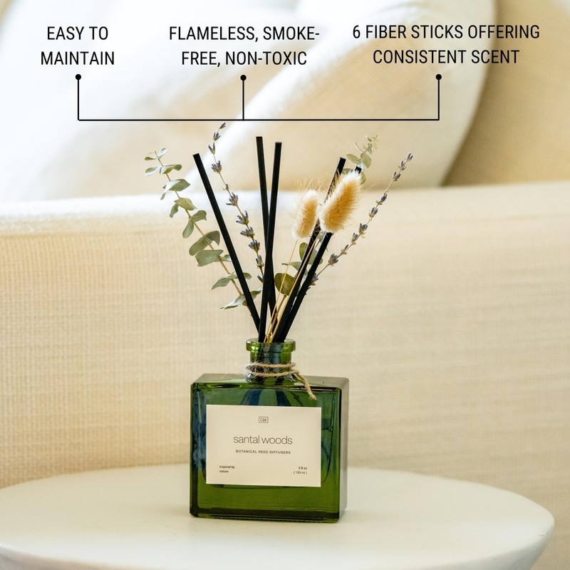 Craft & Kin Reed Diffuser with Dried Flowers | 5