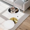 LITZFUR Adjustable Vanity Stool for Makeup Room, 360° Swivel Gold