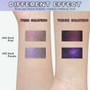 Dark Purple Glitter Eyeshadow Palette, Smoky Shimmer Metallic Single Eyeshadow,