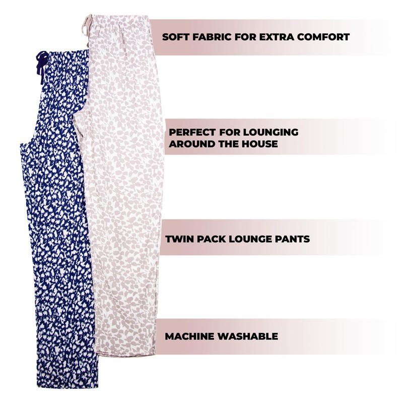 Keanu Ladies Pack of 2 Harem Pants - Sizes 12-14