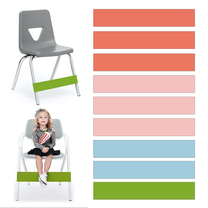 12pcs Classroom Chair Bands, Children's Adhd Tools Elastic Band, Essential