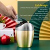 Desktop Small Trash Can Multipurpose 304 Stainless Steel Mini Trash