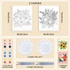 WEBEEDY Flower Pre Drawn Canvas Painting Kit for Adult Beginners