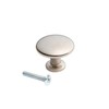 HARMAC HOUSE 4 Pieces Brushed Nickel Mushroom Cabinet Knobs Kitchen