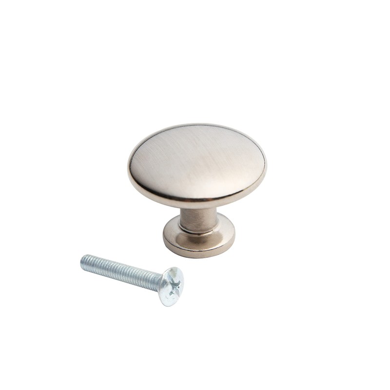 HARMAC HOUSE 4 Pieces Brushed Nickel Mushroom Cabinet Knobs Kitchen