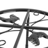 Chicken Feeder Metal Stand Indoor Outdoor Iron Flower Pot Holder