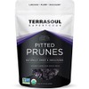 Terrasoul Superfoods ciruelas orgánicas con huesos, 1 libra