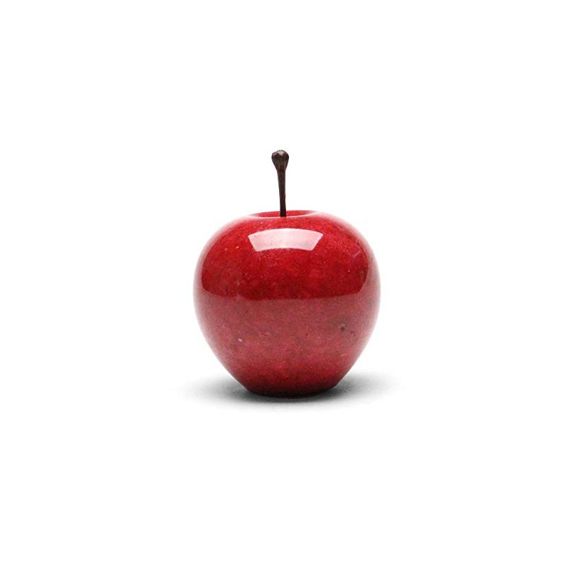 Marble Apple Small Marble Apple Small Red Interior Marble Paperweight
