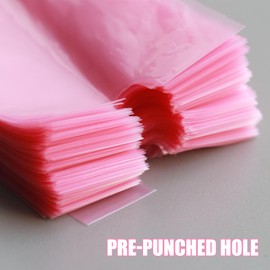 Large Pen Bags - PEPAX 200 Pcs 6.5 x 18 cm Pink Pen Covers Disposable Pen Sleeves for Accessories