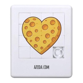 Azeeda 'Cheese Love Heart' Sliding Puzzle (PZ00039483)