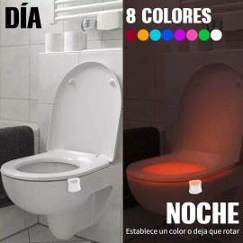 Dolores Led Con Sensor De Movimiento Para Taza De Baño Casa Hotel Restaurante Suave Cómodo Luz Colorida Dispositivo Inteligente