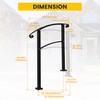KUAFU Step Hand Rail Compatible with 2-3 Steps Handrails for