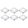 sourcing map 6Pcs Post Base Cover, 3.75"x3.75" (Internal Size 1.2"x1.2")