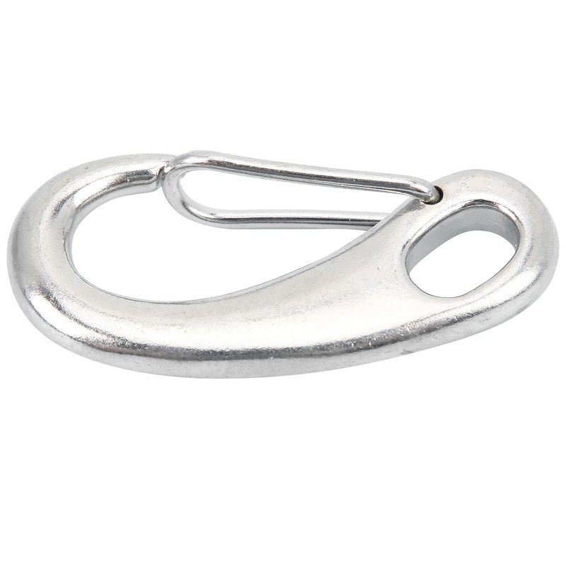 4pcs 100mm Heavy Duty Snap Rope Hook Stainless Steel Spring