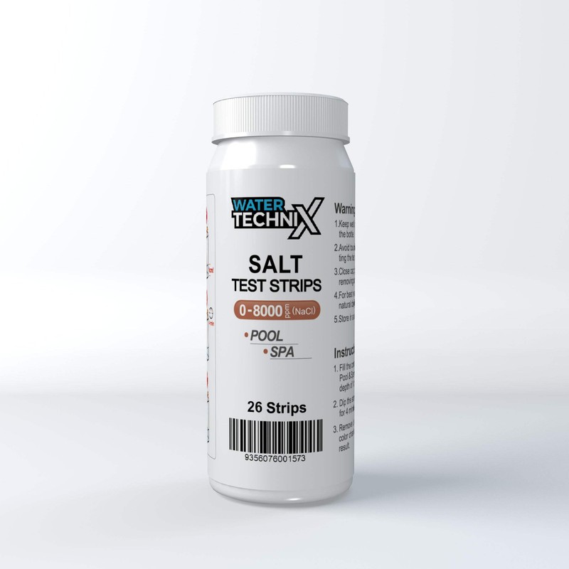 Water TechniX Pool Test Strips - Salt - Professional Heavy-Duty