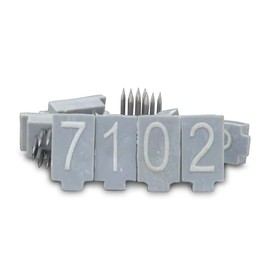 Tattoo digits 3/8" (9.5mm) for standard pliers (0-9)