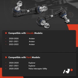 A-Premium 2 x Rear Sway Bar Links Stabilizer Bar Links, Compatible with Ford Explorer 2020-2021, Police Interceptor Utility 2020, Lincoln Aviator 2020-2022