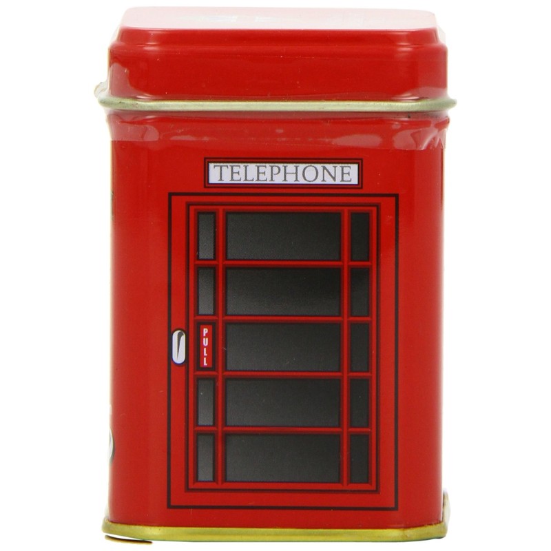 New English Teas Telephone Box Loose Tea Mini Tin 25