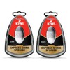 Desirou's kiwi express shoe shiner Sponge BLACK Pack of 2.