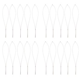 20Pcs Beading Needles Flexible Middle Open Large Eye Hand Threading Beading Needles Set 10.5cm