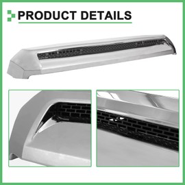 MATMACRO Front Upper Grille Compatible for Toyota Tundra Hood Bulge Molding Grille 2014 2015 2016 2017 2018 2019 2020 2021