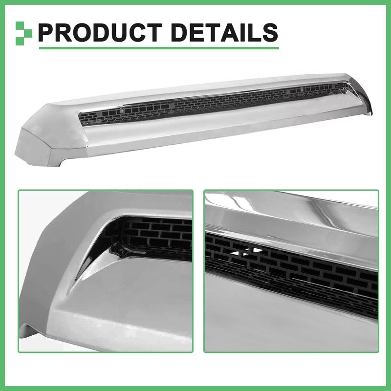 MATMACRO Front Upper Grille Compatible for Toyota Tundra Hood Bulge