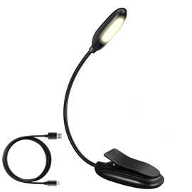 LED Book Light, Reading Light Book Lamp for Reading at Night, 3 Eye-Protecting Modes, Long Battery Life, 360° Flexible Book Light for Bed