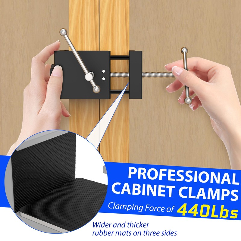 Nuvium Cabinet Clamps 2 Pack - Extra Large 3"-5.3" Opening