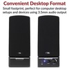 Cyber Acoustics CA-2014 Computer Speakers, Full Stereo Sound, Convenient Controls,