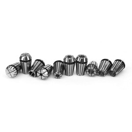 Agatige ER16 Spring Collet, Juego de pinzas de alta precisión para máquina de grabado CNC y herramienta de torno de fresado, 10 Pinzas de Resorte ER-16 1/4-9/32 Pulgadas CNC de Gran Precisión
