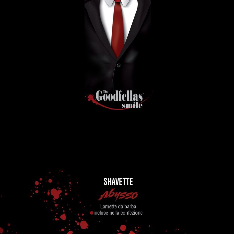 The Goodfellas' smile Abysso Straight Razor Push Type - Black