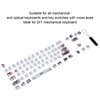 Wangjiang Plum Blossome Keycap Design Compatible with 61/64 for DIY