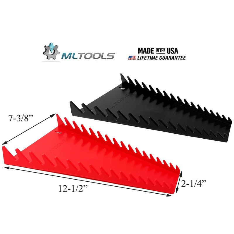 MLTOOLS 16-Tool Standard Wrench Organizer (Red x 1)