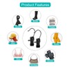 Laundry Hooks with Clips 20 Pack Boot Hangers for Closet