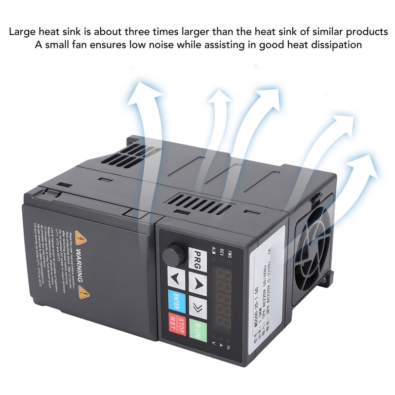 VFD Frequency Converter Digital Display 1.5KW 7A 220V Input Output