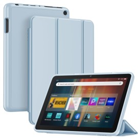 Famavala Trifold Stand Case for 8" Tablet (12th/10th Generation), with Auto Wake/Sleep, All New Soft TPU Cover,Lightweight not Compatible with LG N8 Tablet (Sky Blue)