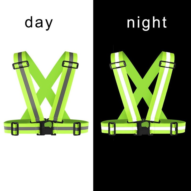 2Pack Reflective Vest, High Visibility Vest Straps Lightweight Reflector Safety