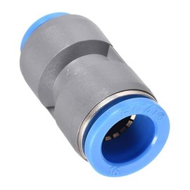 TA-VIGOR 16mm to 12mm Straight Union Push to Connect Fittings, Quick Release Pneumatic Tube Reducer Air Line Connector for Compressor Vacuum System