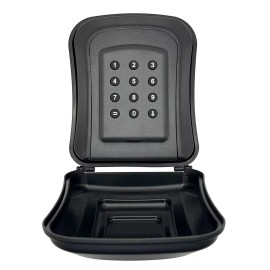 Nu-Set Smart Key Lock Box, BLE Electronic Digital Key Storage Safe, Wall Mount