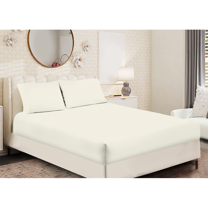 Sapphire Collection Fitted Sheet Non Iron Percale 180 Thread Count