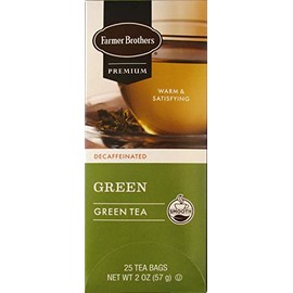 Farmer Brothers Green Tea- Decaffeinated, 25 bags