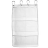 OTOTEC 6 Pockets White Rectangle Shower Hanging Mesh with 4
