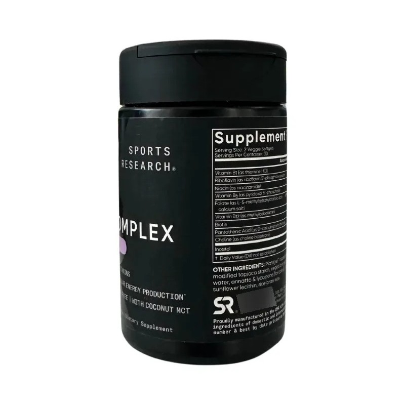 B-complex Vitaminas Complejo B Suplemento Vegano 60 Capsulas