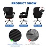 NeColorLife Office Chair Cover with Armrest Covers Stretchable Desk Chair