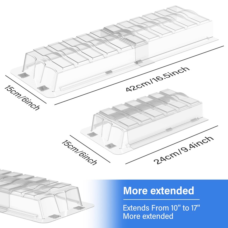 Sideways Vent Extender for Under Furniture, Fits Vents 3" -