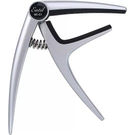 Entil Guitar Capo Acoustic Electric Guitar Single Handed For Guitar Bass Ukulele - Silver